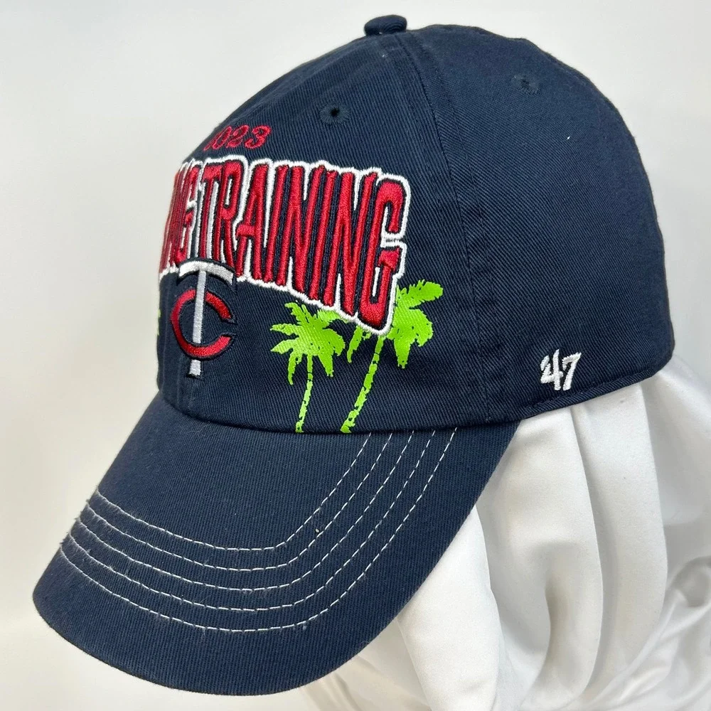 MINNESOTA TWINS 2023 Spring Training Youth Baseball Hat MLB Navy Blue Cotton